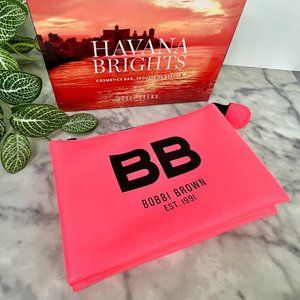 Bobbi Brown Cosmetics Bag - LIMITED EDITION Havana Brights Pink Makeup Bag
